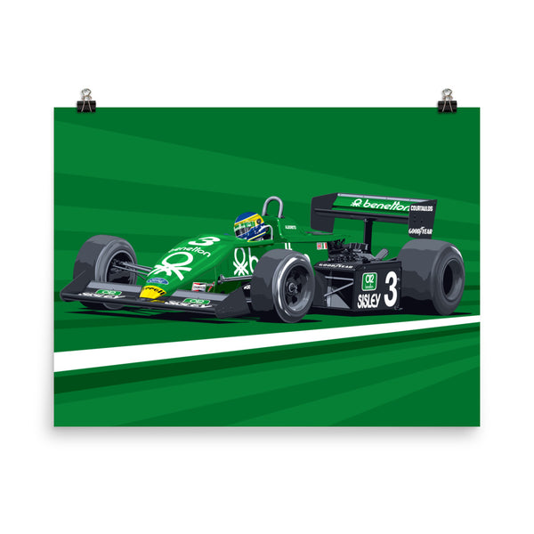 Alboreto 1983 F1 Poster