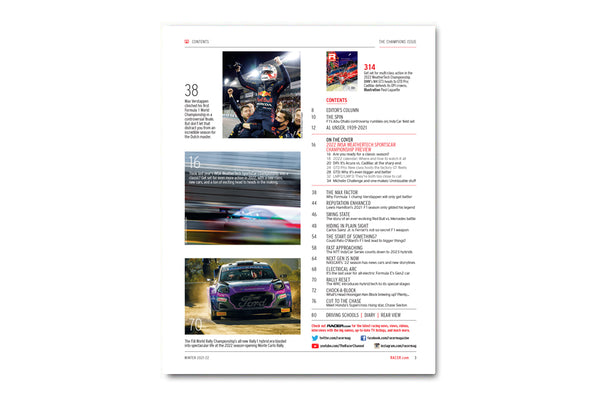 Number 314: The Champions Issue featuring the 2022 IMSA Preview