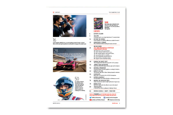 Number 308: The Champions Issue featuring the 2021 IMSA Season Preview