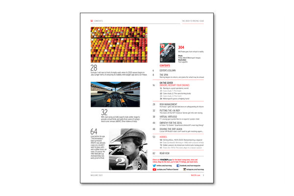 Number 304: The Return To Racing Issue