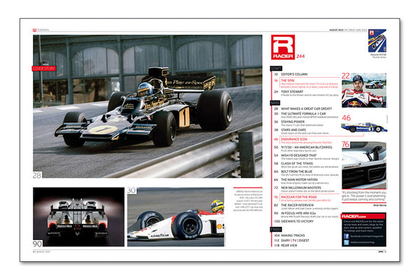 RACER Number 244: The Great Cars Issue