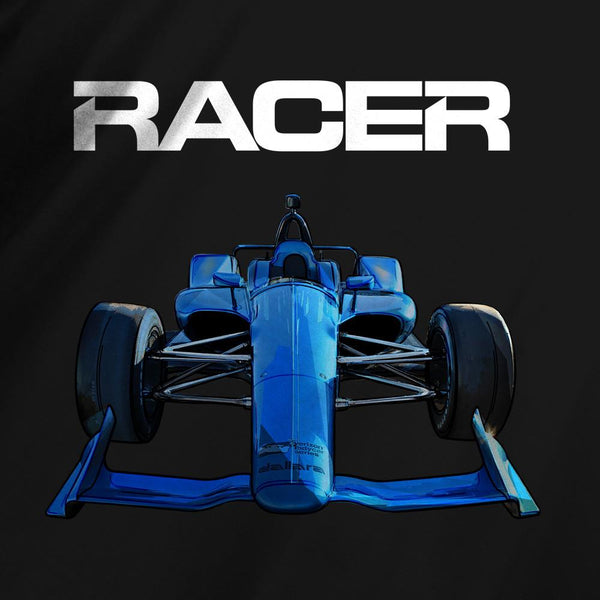 2018 Indy Car Illustrated Black Short Sleeve Hanes Beefy-T