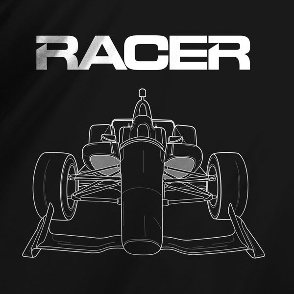 2018 Indy Car Illustrated Short Sleeve Black Hanes Beefy-T