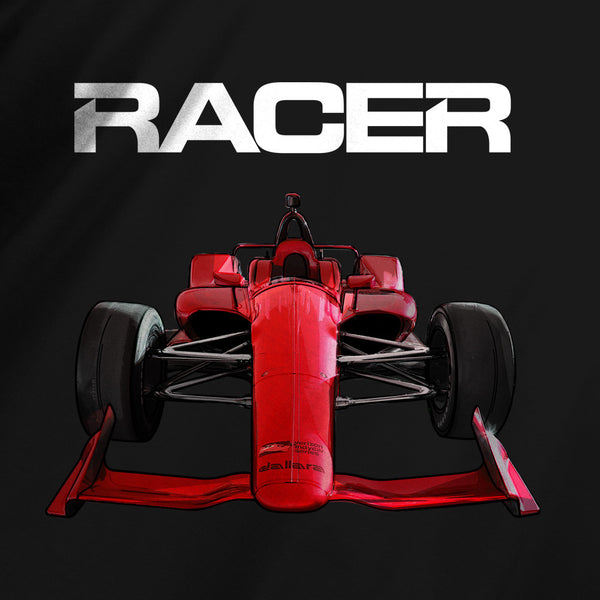 2018 Indy Car Illustrated Short Sleeve Black Hanes Beefy-T