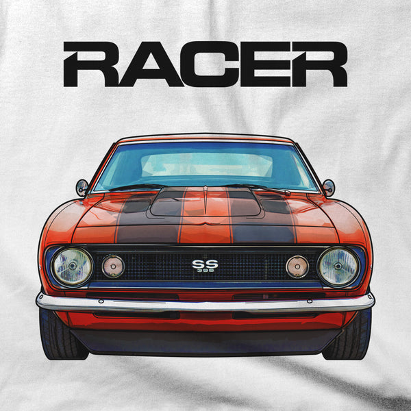 Camaro SS396 Illustrated - White Short Sleeve Hanes Beefy-T