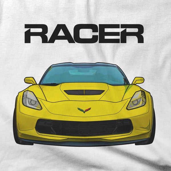 Corvette Z06 Illustrated - White Short Sleeve Hanes Beefy-T