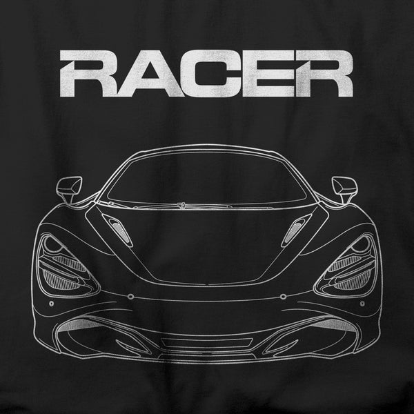McLaren 720S Line Art - Black Short Sleeve Hanes Beefy-T