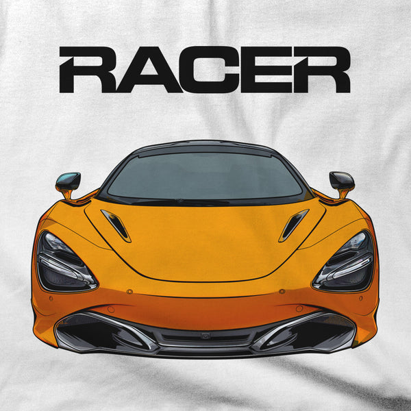 McLaren 720S Illustrated - White Short Sleeve Hanes Beefy-T