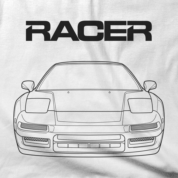 Acura NSX Line Art - White Short Sleeve Hanes Beefy-T
