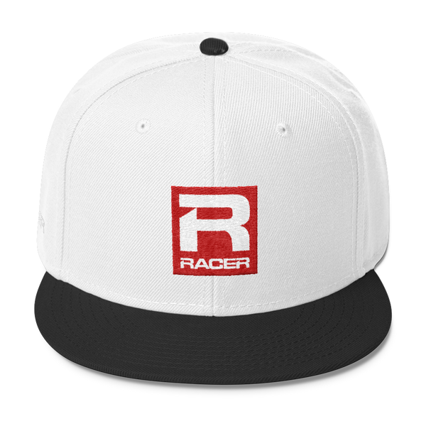RACER Square Logo Wool Blend Snapback