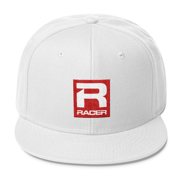 RACER Square Logo Wool Blend Snapback