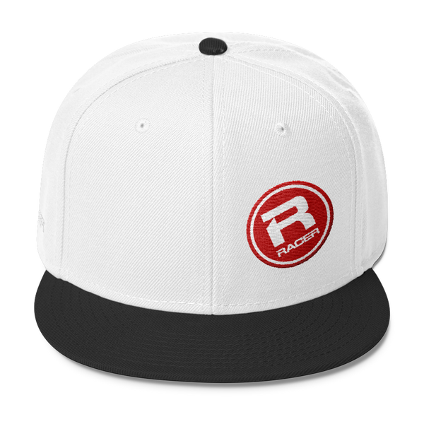 RACER Round Tilt Logo Wool Blend Snapback