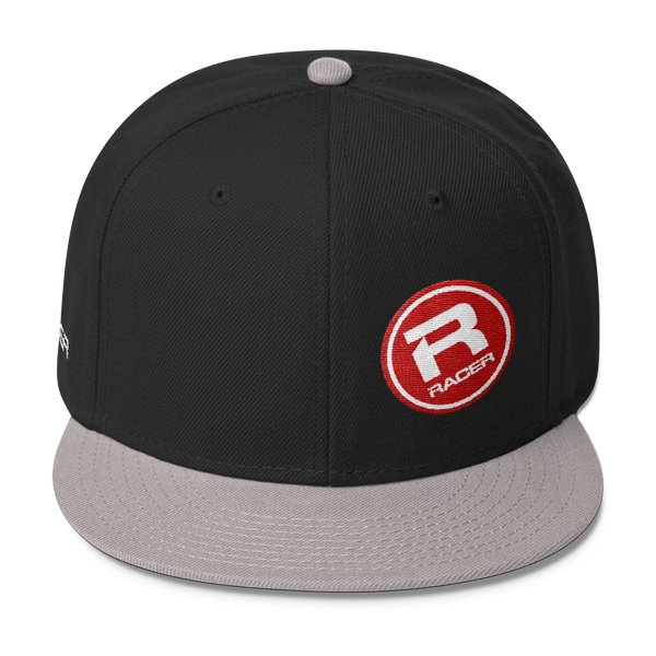 RACER Round Tilt Logo Wool Blend Snapback