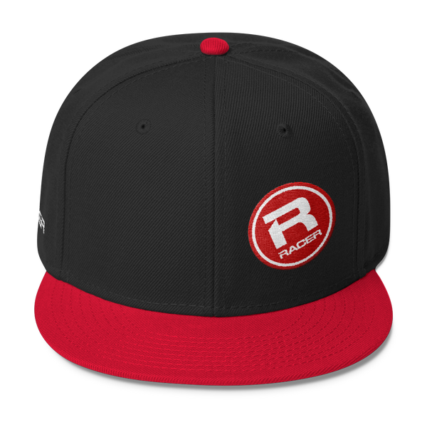 RACER Round Tilt Logo Wool Blend Snapback