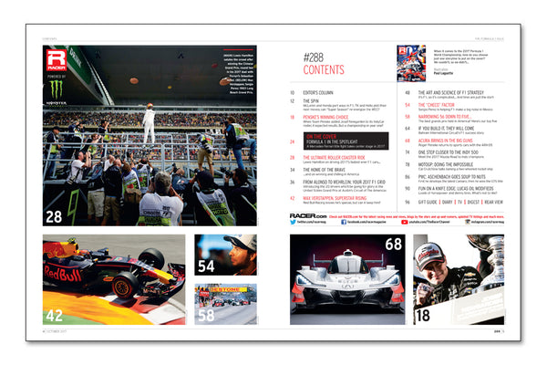 Number 288: The 2017 Formula 1 Issue