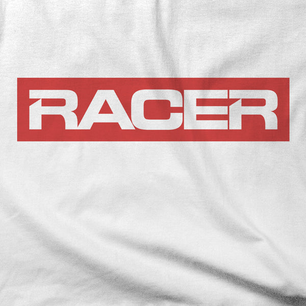 RACER "Big Logo" Short Sleeve White Hanes Beefy-T