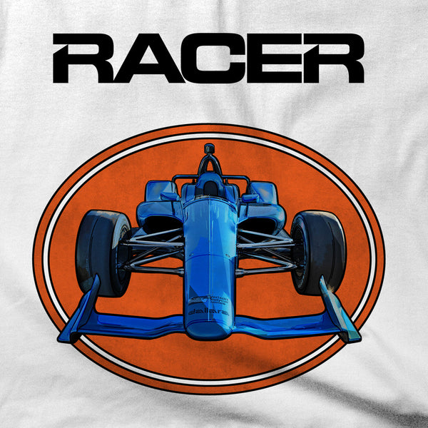 2018 Indy Car Illustrated White Hanes Beefy-T