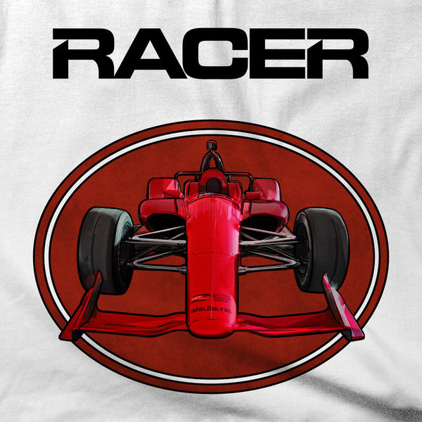 2018 Indy Car Illustrated White Hanes Beefy-T