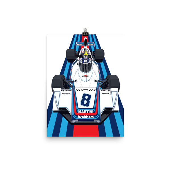 Martini Brabham BT44B Poster - Carlos Pace