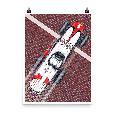 A.J, Foyt, 1961 Indianapolis 500 Win Poster