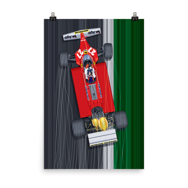 Gilles Villeneuve Turbo Poster