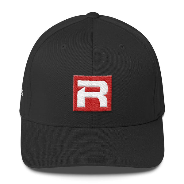 RACER Square "R" Logo Structured Twill Cap - 4 colors