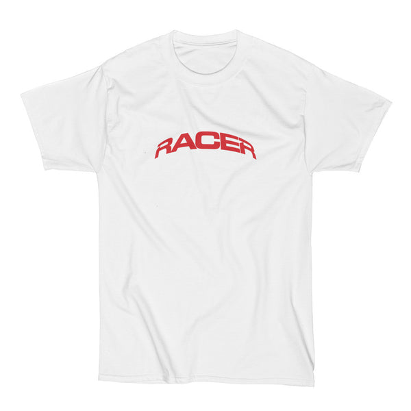 RACER Red Arc Logo - Short Sleeve Hanes Beefy T