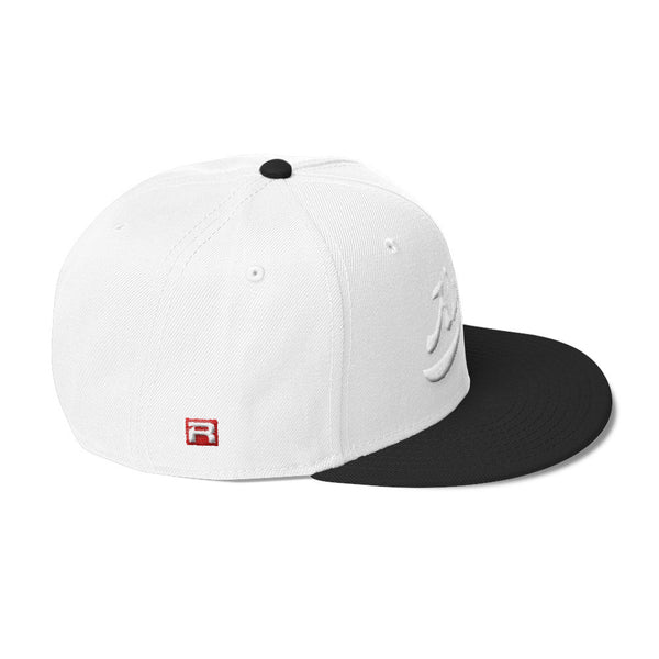 RACER Vintage Script White Wool Blend Snapback - 5 colors