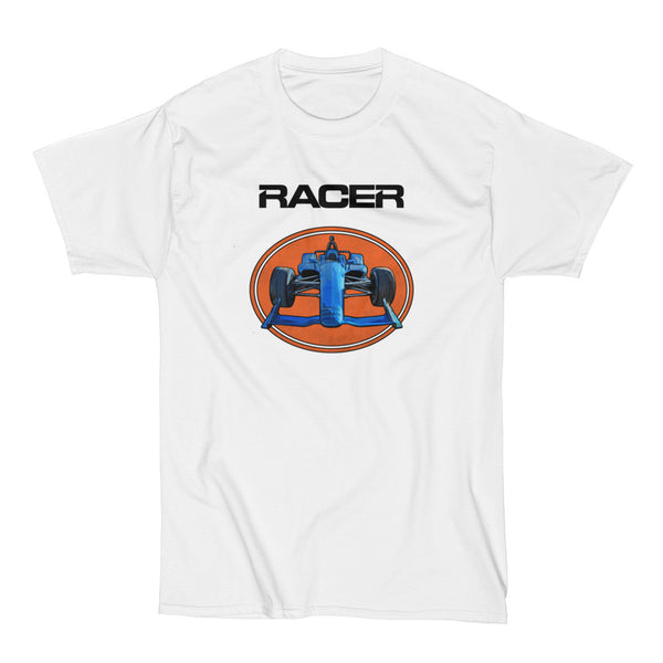 2018 Indy Car Illustrated White Hanes Beefy-T