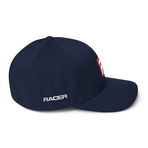 RACER Square "R" Logo Structured Twill Cap - 4 colors