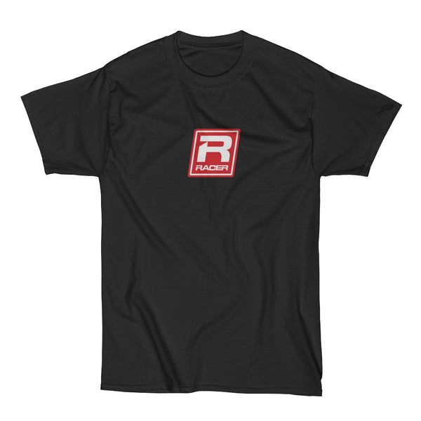 RACER Red Skewed Logo - Short Sleeve Hanes Beefy T - 2 colors