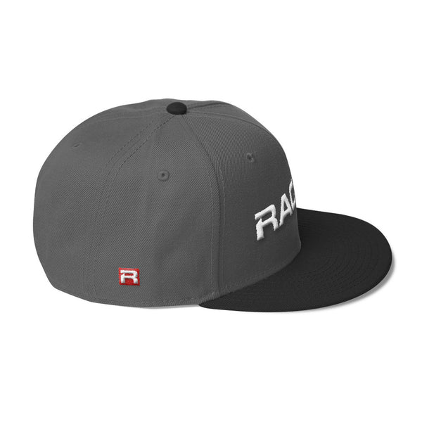RACER Horizontal White Logo Wool Blend Snapback - 7 colors