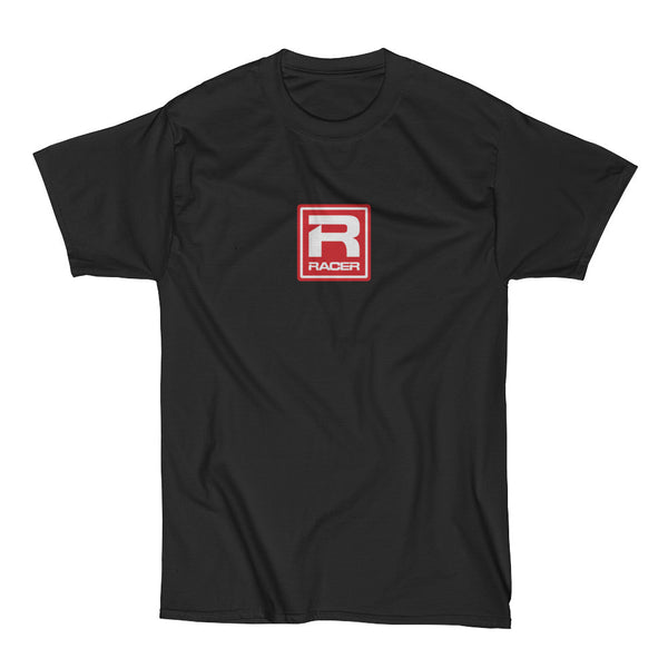 RACER Red Square Logo - Short Sleeve Hanes Beefy T - 2 colors