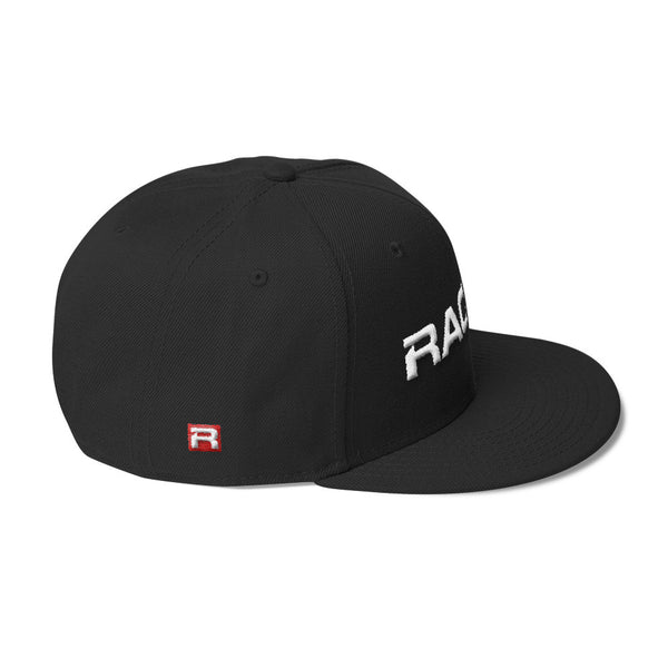 RACER Horizontal White Logo Wool Blend Snapback - 7 colors