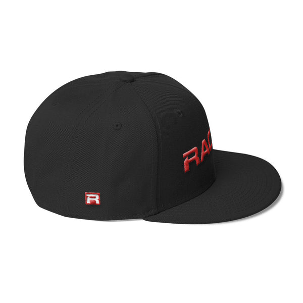 RACER Horizontal Red Logo Wool Blend Snapback - 4 colors