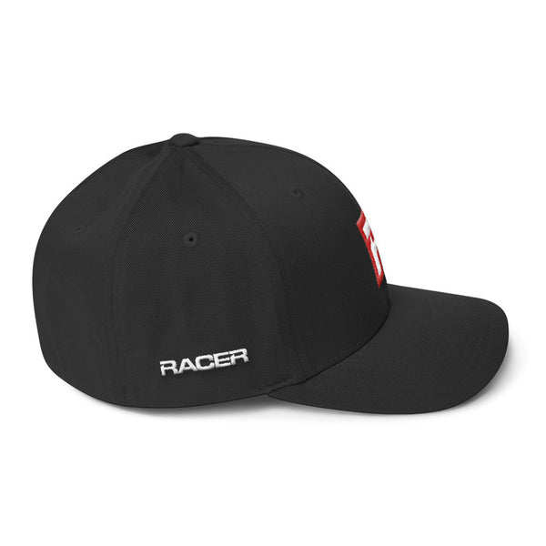 RACER Square "R" Logo Structured Twill Cap - 4 colors
