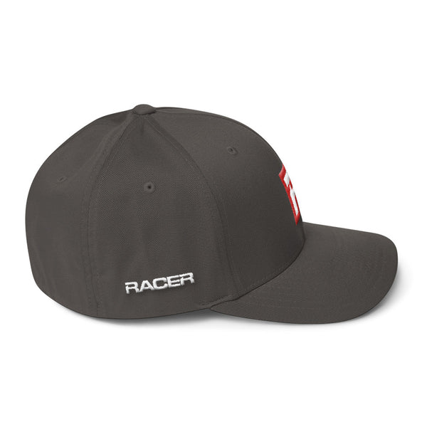 RACER Square "R" Logo Structured Twill Cap - 4 colors