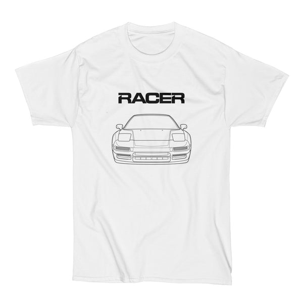 Acura NSX Line Art - White Short Sleeve Hanes Beefy-T