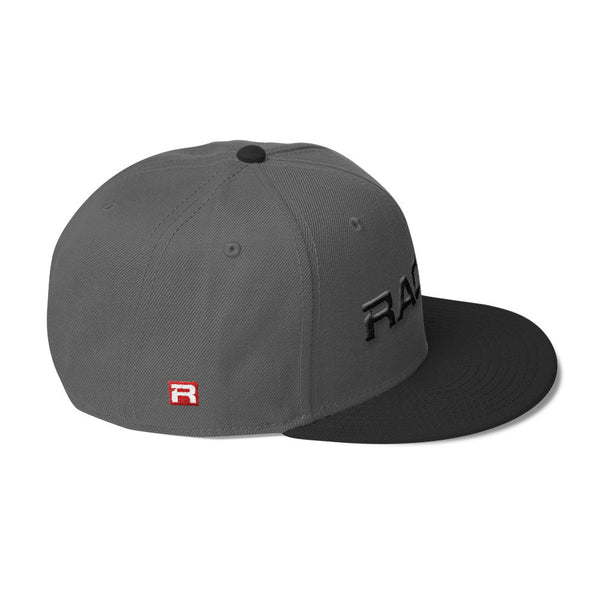 RACER Horizontal Black Logo Wool Blend Snapback - 5 colors