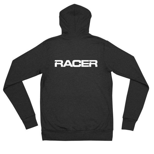 RACER White Logo Zip Hoodie - 3 Colors