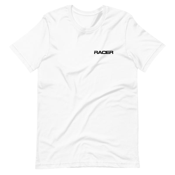 RACER Horizontal Black Logo - Short Sleeve T-Shirt