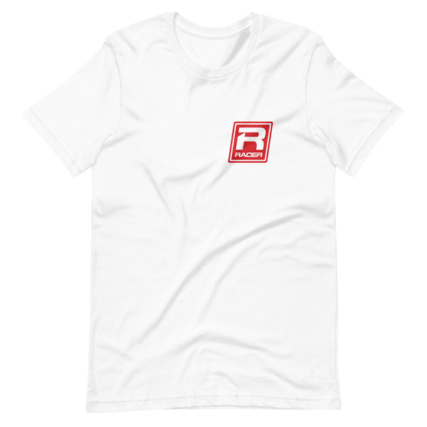 RACER Red Skewed Logo - 2 Colors