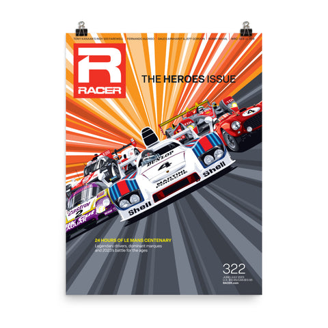 RACER Issue 322 Cover Poster