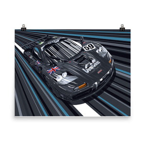 1995 McLaren F1 GTR Le Mans Poster