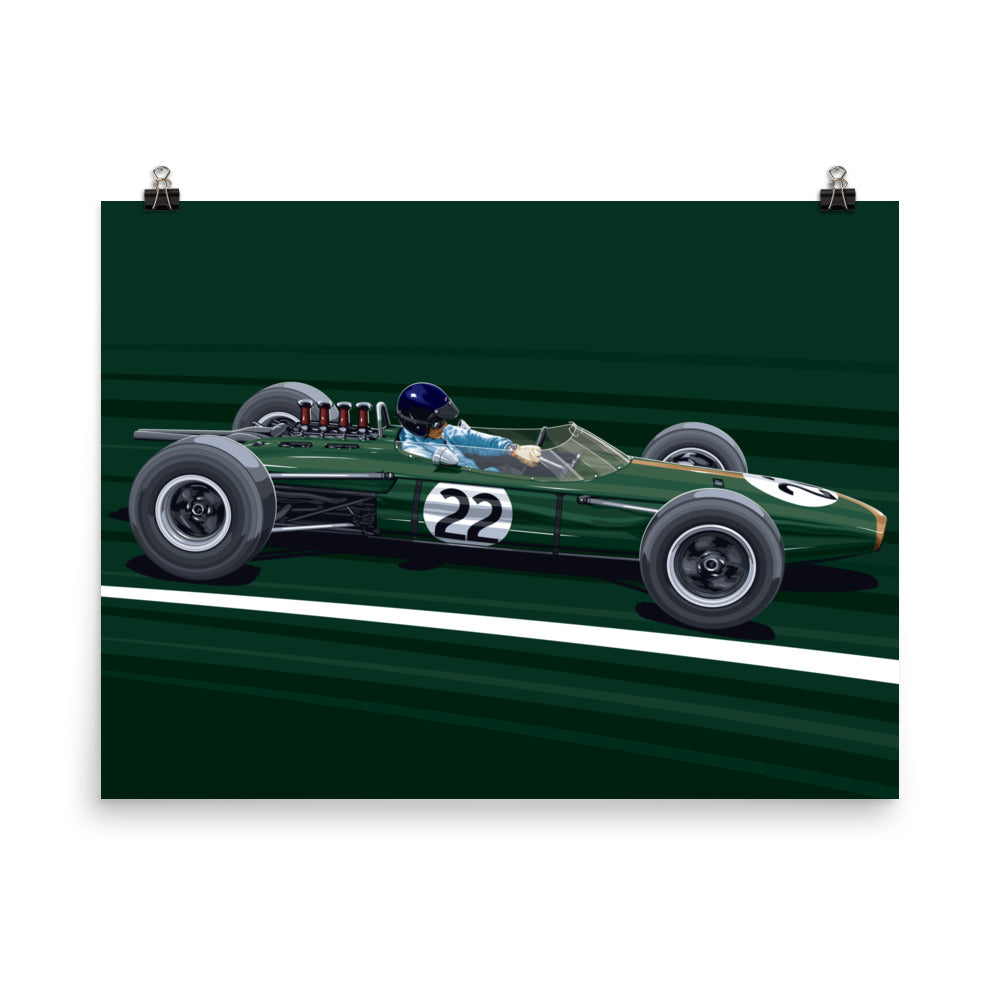 F1 フォーミュラ1 BRABHAM BT7/ブラバムBT7 絵画