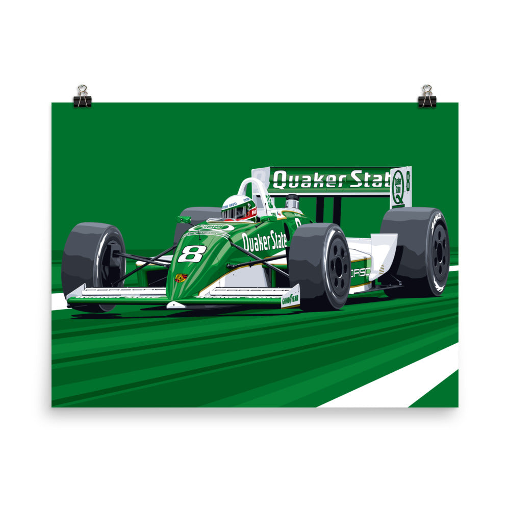 Teo Fabi March 89P-Porsche Poster – The RACER Store
