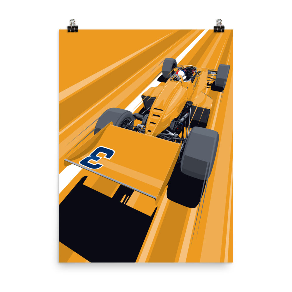 Johnny Rutherford McLaren M16 Poster – The RACER Store