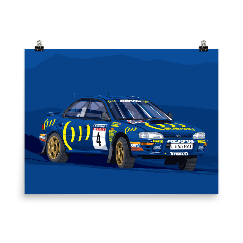 Colin McRae Subaru Impreza Poster – The RACER Store