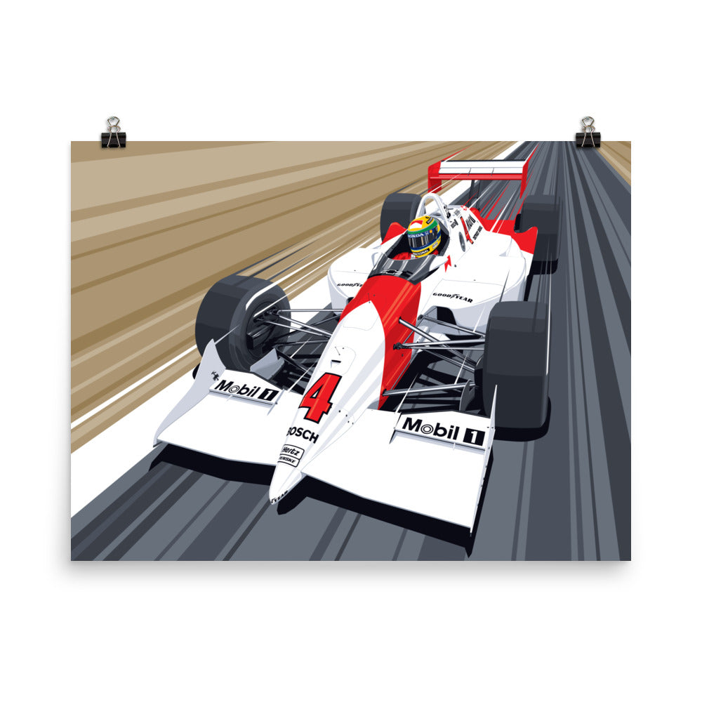 sennaページ Ayrton Senna Penske PC21 Poster – The RACER Store