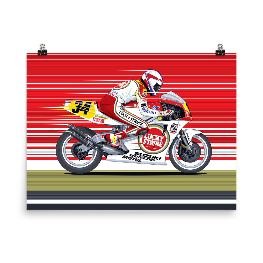 Kevin Schwantz Suzuka 1991 Poster – The RACER Store